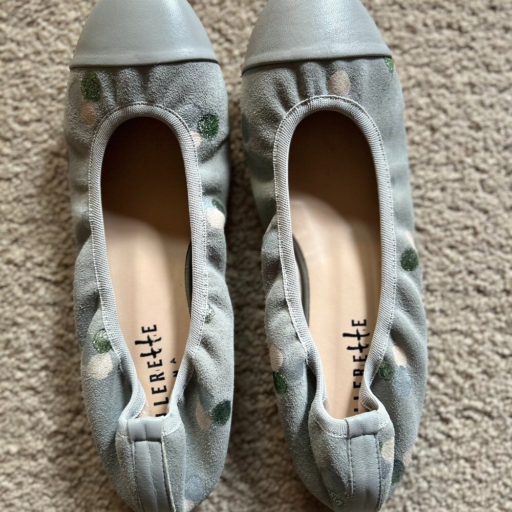 Ballerette Roma Grey Flats